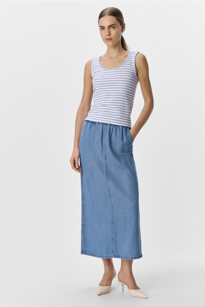 OBJJAMIE S/L SLI TANK TOP AOP NOOS 23046288 WHITE/CORNFLOWER BLUE